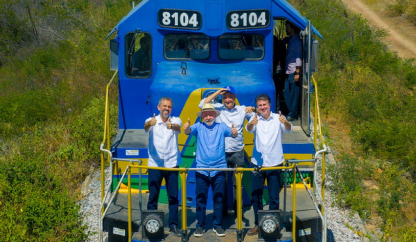Ferrovia Trasnordestina avança e Lula entrega novas obras e anuncia mais R$ 600 milhões
