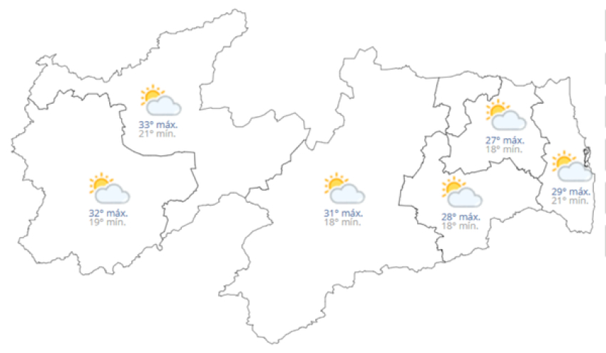 Previsão do tempo hoje, 02 de Julho de 2026